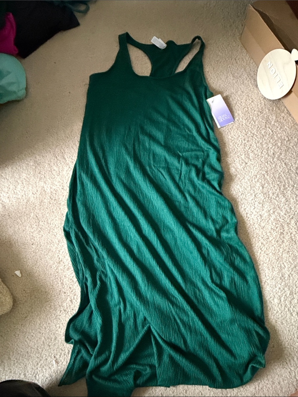stars above Green Racerback Maxi Dress